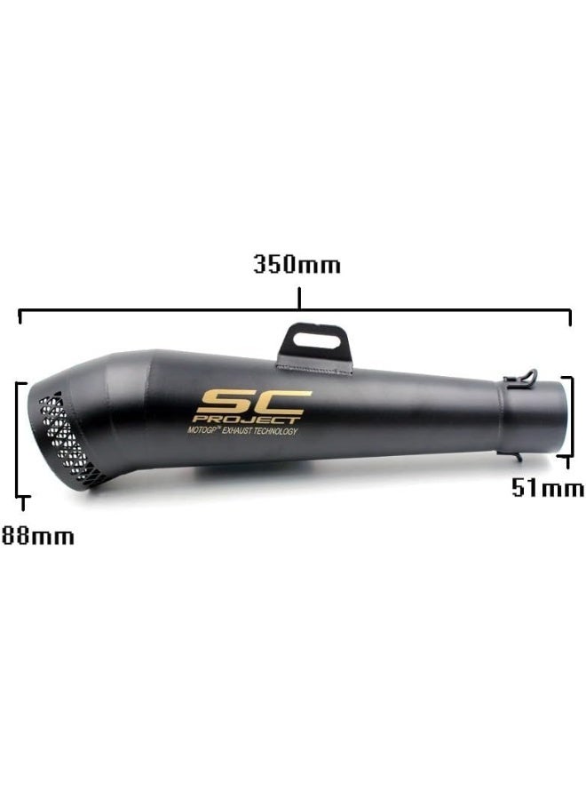 SC Universal Stainless Steel Motorcycle Exhaust Pipe - Image 5