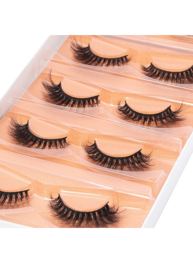 DYSILK Wispy Lashes False Eyelashes Cat Eye Lashes 5 Pairs 6D Lash Extension Kit Fluffy Lashes Fake Eyelashes Natural False Lashes Reusable Mink Lashes ; Cateye 815Mm - Image 4