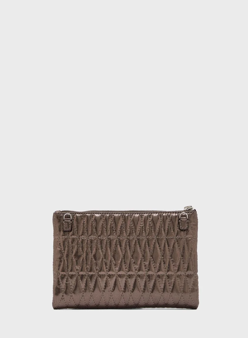 GUESS Pixi Quilted Wristlet Clutch