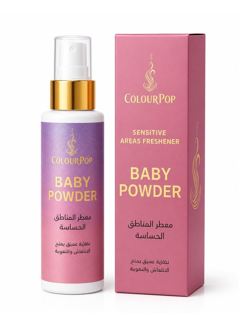 كالر بوب بخاخ معطر للمناطق الحساسة من كولوربوب برائحة بودرة الأطفال، مع خلاصة الصبار والبابونج ورائحة بودرة الأطفال، 100 مل - Image 1
