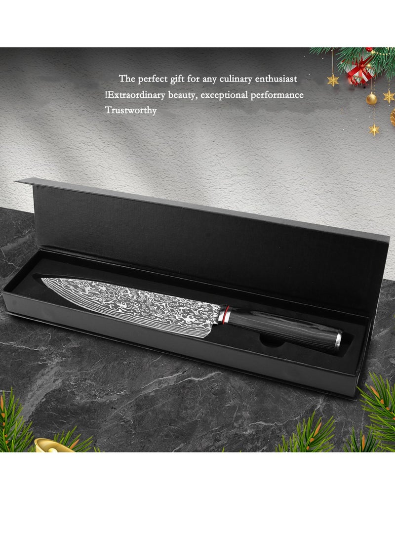 سكين طهاة محترف حاد جداً 8 بوصة، مصنوعة من الفولاذ المقاوم للصدأ عالي الكربون الألماني، مع علبة هدايا - Image 5