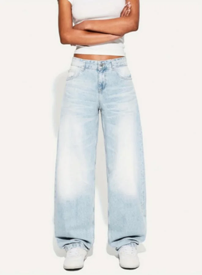 Take Two  Women High Rise Faded Baggy Jeans for Women | Best Price UAE