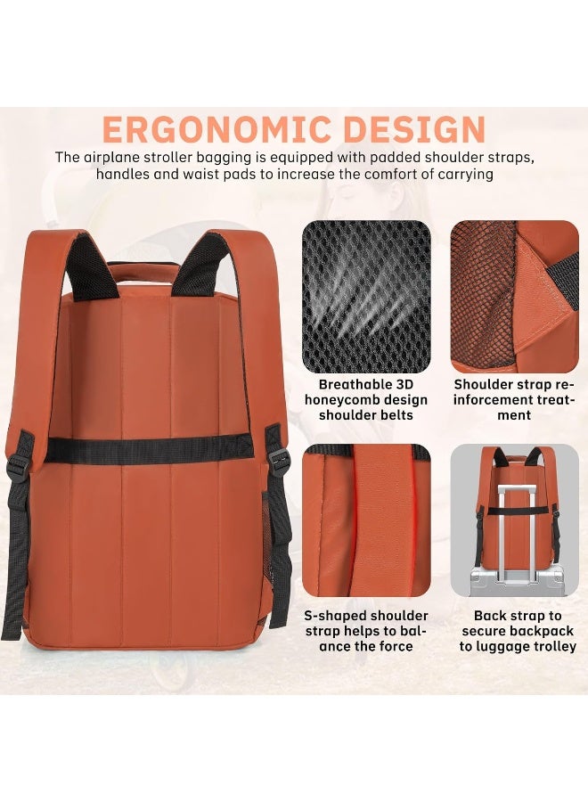 AKOZLIN Foldable Stroller Travel Bag Backpack - Image 2