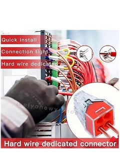 KASTWAVE Push in Wire Connectors Quick Connect Electrical 2-Port 50 Pcs + 4-Port 50 Pcs Pushin Small Wire Nuts Assortment Wiring Connecters  - Image 2