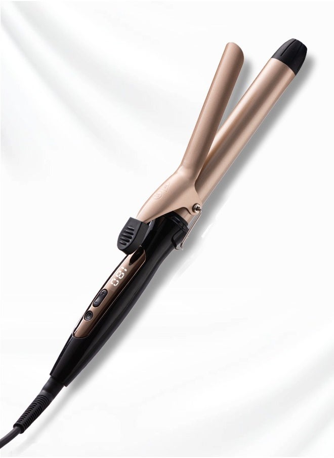 DOSCHER Hair Curler 25mm Gold With LCD Display, Adjustable Temperature, Harmless and Durable, Quick Home Hairstyle  - Image 1