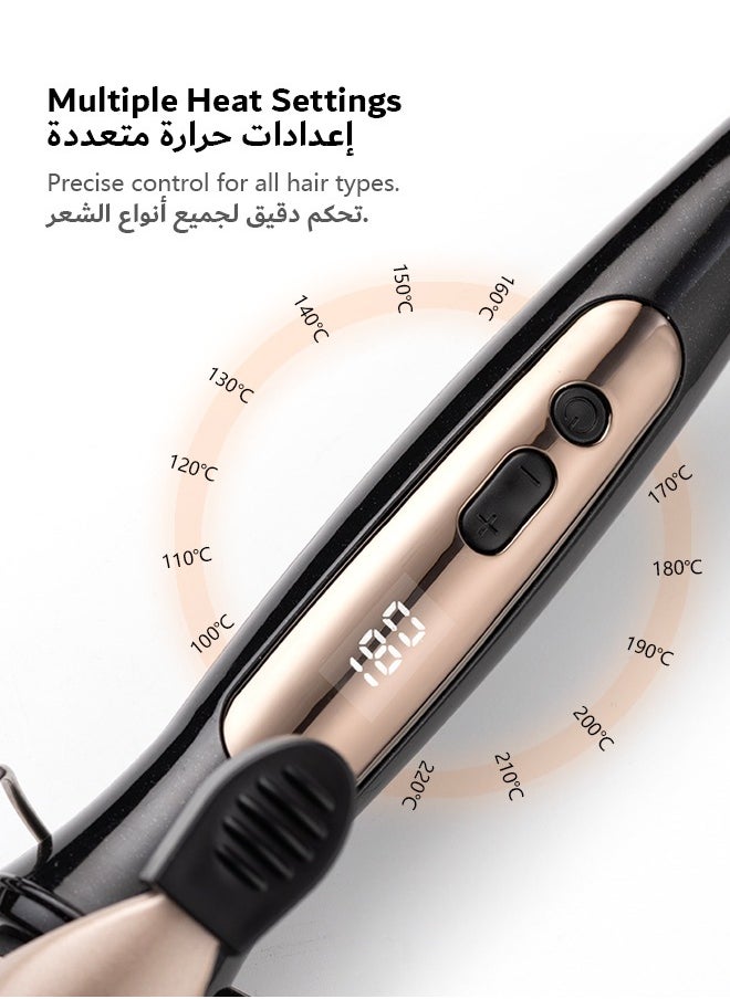 DOSCHER Hair Curler 25mm Gold With LCD Display, Adjustable Temperature, Harmless and Durable, Quick Home Hairstyle  - Image 4
