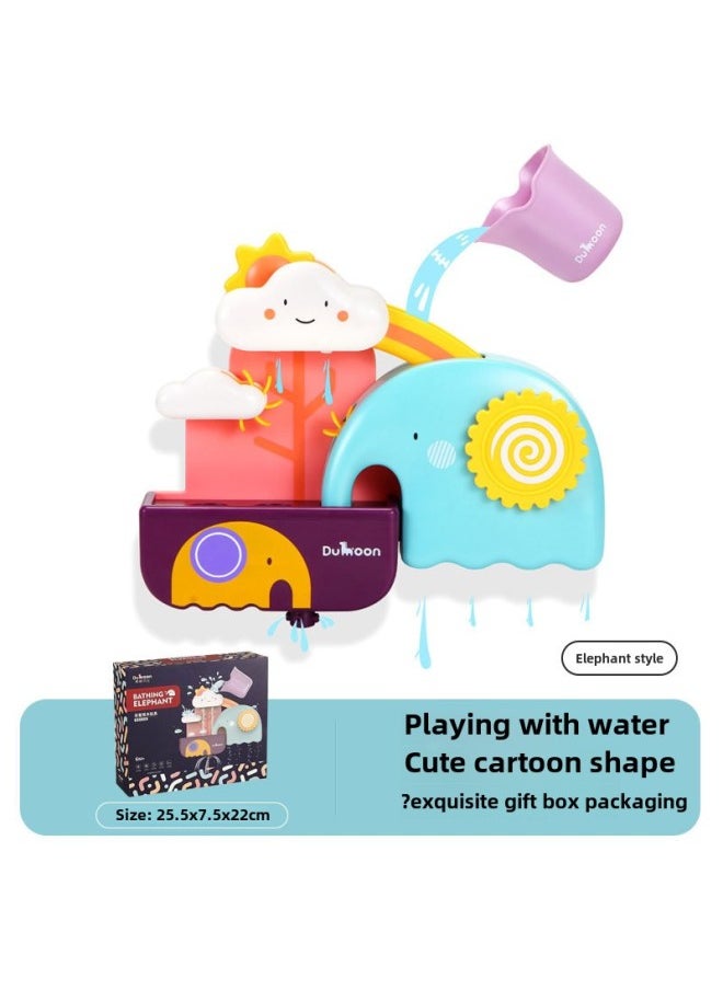 Generic - Baby Bathroom Toys Baby Bubble Blowing Machine Bath Toys Water Shower-Color:Swimming In Water-elephant Style - Image 1