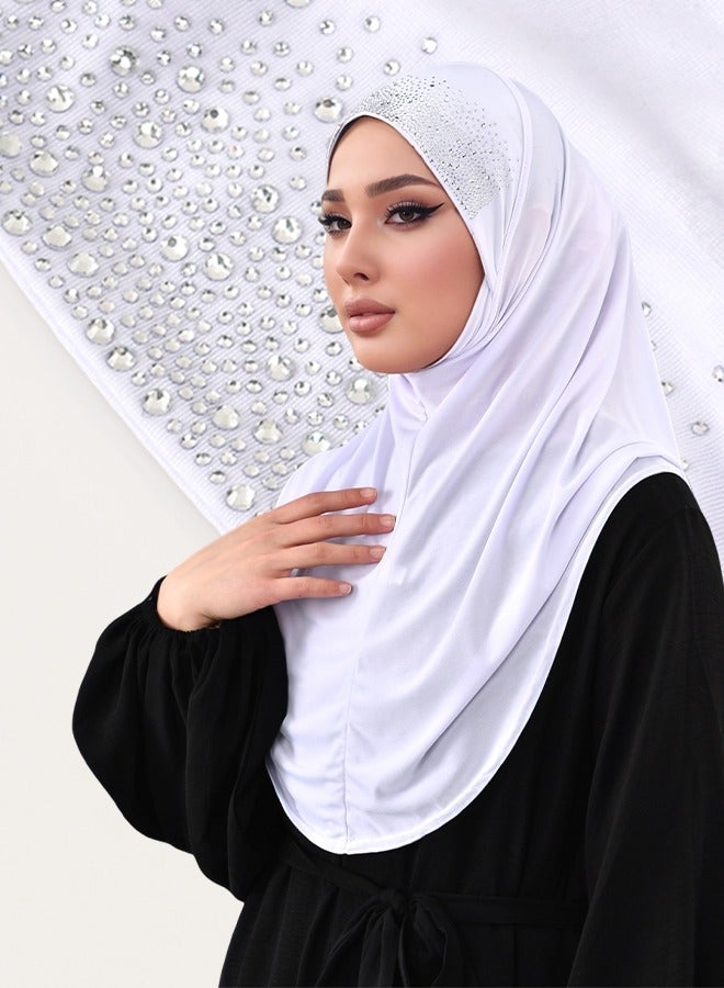 آي إس آي الحجاب الفوري الماس الحجاب الموضة الوشاح كامل الرقبة تغطية لأبايا التنفس UnderCap الملابس المغطاة توربان الشرق الأوسط الإسلامي الغطاء الكامل Essentail - Image 1