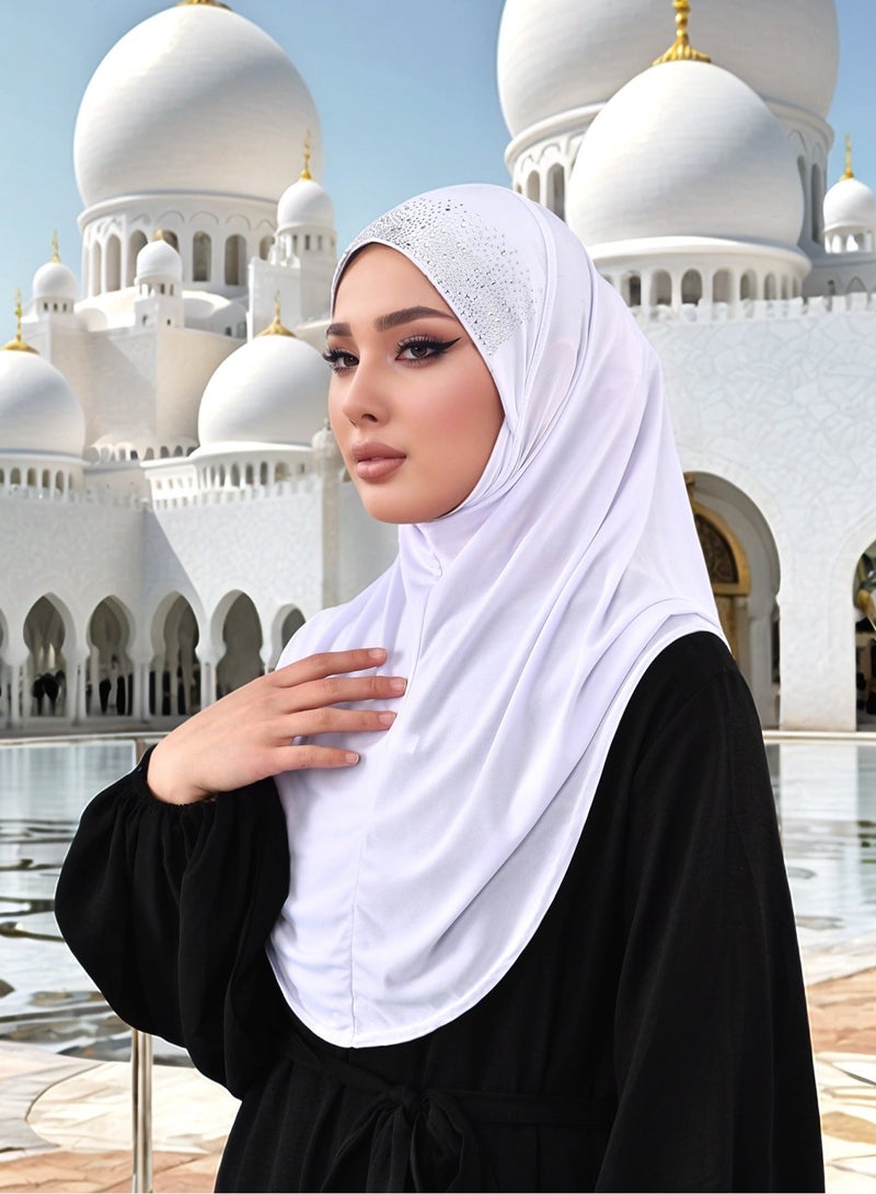 آي إس آي الحجاب الفوري الماس الحجاب الموضة الوشاح كامل الرقبة تغطية لأبايا التنفس UnderCap الملابس المغطاة توربان الشرق الأوسط الإسلامي الغطاء الكامل Essentail - Image 3