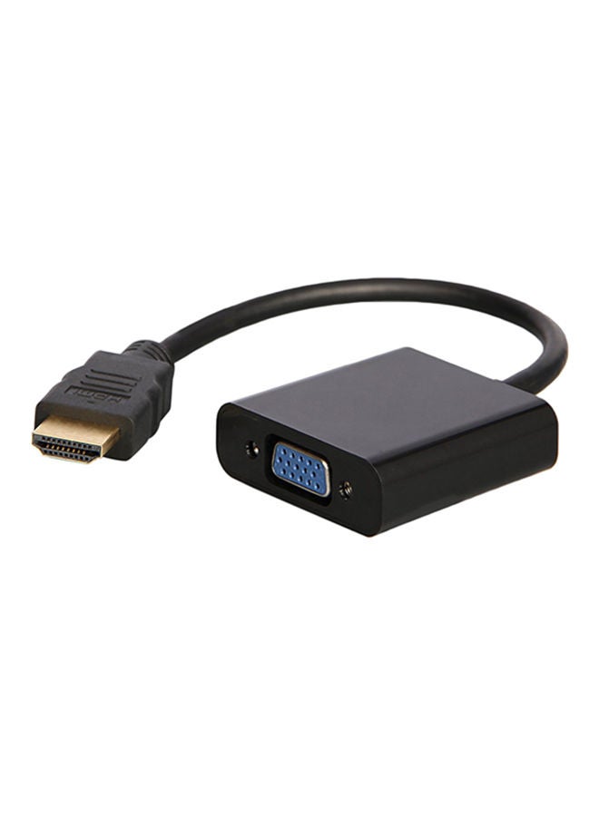 NIBEMINENT HDMI To VGA Video Convertible Adapter For Laptop/DVD Black - Image 2