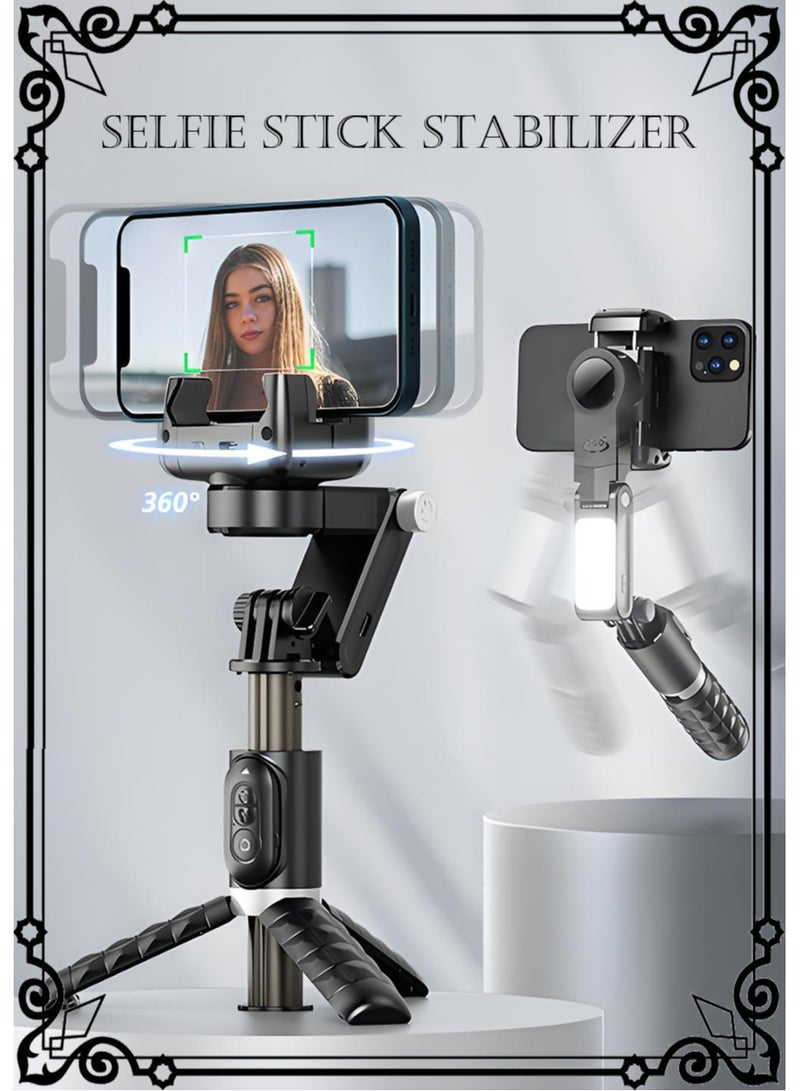 Selfie Stick Gimbal Stabilizer for Smartphone, 2-Axis Auto Face Tracking Selfie Stick with Tripod,360°Rotation with Remote for Android and iPhone,Ideal for Vlogging, YouTube, TikTok Video Recording - Image 1