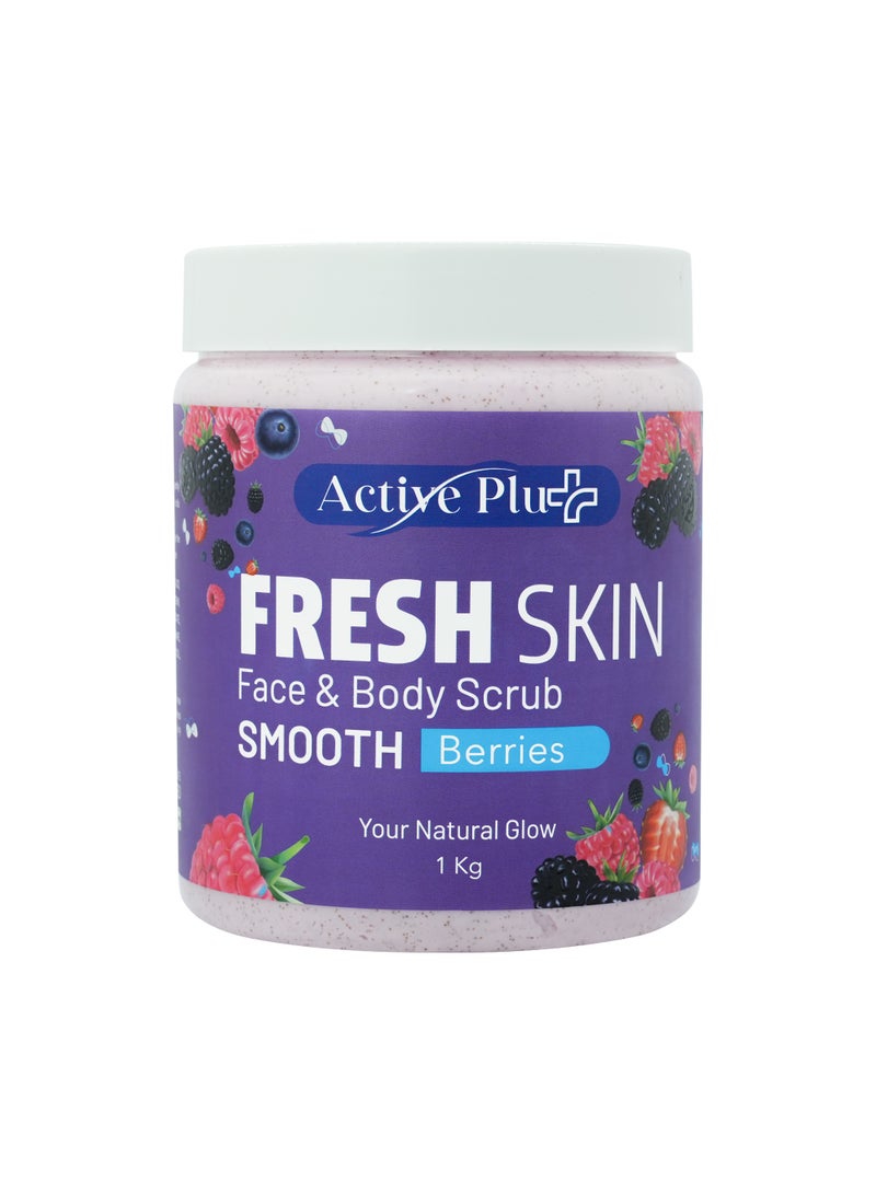 Fresh Skin Smooth Berries Face & Body Scrub for Radiant, Smooth Skin | 1 KG