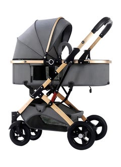 Cool Baby Baby Stroller with Canopy Infant Stroller with Reversible Seat with Rubber Wheel and Good Shock absorption (Gray)  - Image 1
