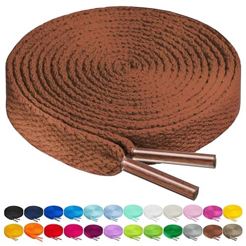 Birch Shoelaces in 27 Colors Flat 5/16" Shoe Laces in 4 Different Lengths (37" (94cm), Burnt Sienna) - Image 5