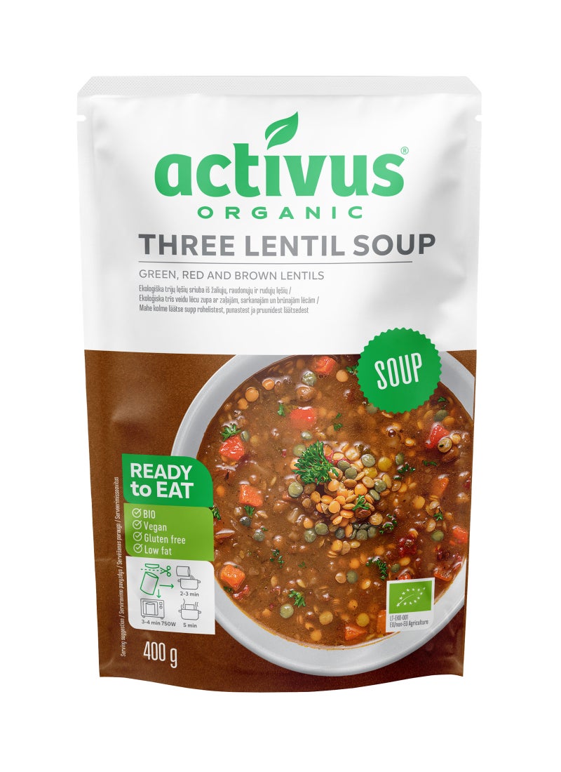 Activus Organic Three Lentil Soup - Image 1
