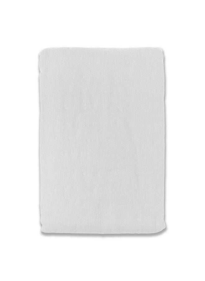 Body Linen - Flannel Flat Massage Table Sheet - White - 61X100 Inches - 100% Cotton - Image 1