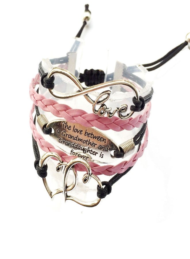 DOLON the Love Between the Grandmother and Granddaughter is Forever Bracelet Heart - Image 1