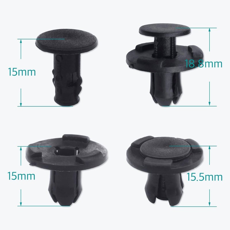 Lantee 20 Pcs Cowl Bumper & Fender Liner Push Clips - Image 5