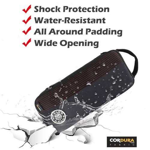 RE ROUGH ENOUGH Rough Enough Small Tool Bag Pouch Portable Tool Box EDC Organizer with Handle, 12 Inch, Cordura, Padded Water Resistant Base, Black - Image 3