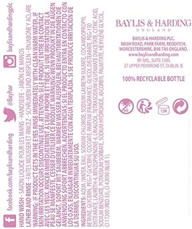 Baylis & Harding غسول يد فاخر من بايليس هاردينغ بخلاصة اللافندر الإنجليزية والبابونج مع مرطبات مضافة 500 مل خالي من البارابين - Image 5