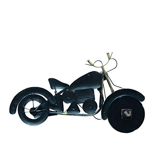 Medieval Arts Stylish Iron Bike Wall Mount Clock For Home Decoration (Blue With Pink) - Analog, 73.7 Cm, 48.3 Cm - Image 4