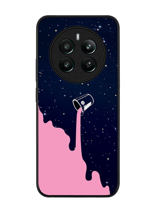 Stylizedd Rugged Black edge case for Realme 12 Plus 5G / Realme 12 4G, Slim fit Soft Case Flexible Anti Drop TPU Gel Thin Cover -  Berry Milky Way - Image 1