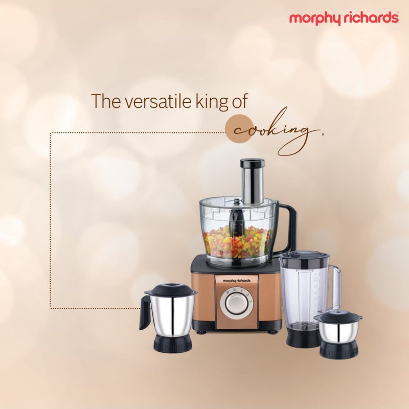 morphy richards معالج الطعام مورفي ريتشاردز آيكون سوبر 1000 واط بلون نحاسي لامع - Image 2