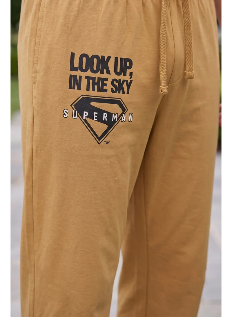 Warner Bros.  Warner Bros. Superman Men's Pyjama Set | Official Superman Short Sleeve T-Shirt & Lounge Pants Set | Comfortable Cotton Sleepwear for Men | Superhero Nightwear & Loungewear Set for Men | Best Price UAE