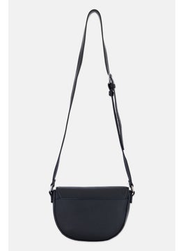 French Connection Women Textured  Cross Body Bag 13 H x 20 L x 6 W Cm, Black  - Image 3