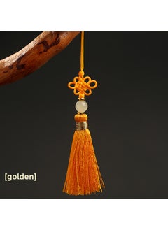 Handcrafted Bookmark Tassels Chinese Knot Golden