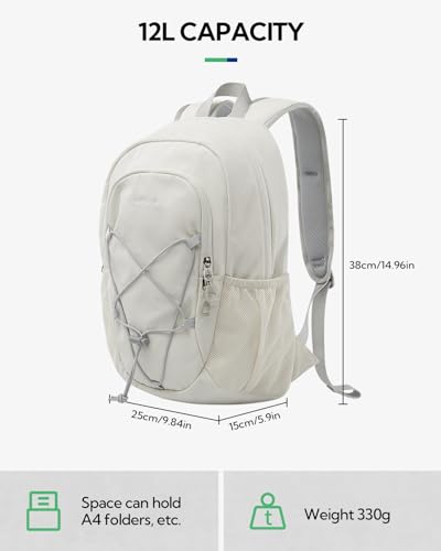 WATERFLY 12L Small Hiking Backpack: Day Pack Lightweight Travel Bag Camping Fitness Cycling Outdoor Sports Daypack For Women Men - Image 2