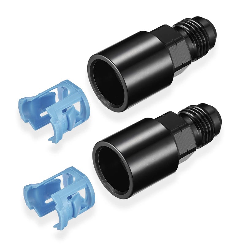 SYKRSS 6AN Male to 38 SAE QuickDisconnect Female PushOn EFI Fitting Aluminum Connector Oil Fuel Adapter