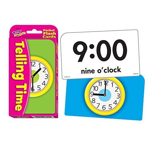 Trend Enterprises Telling Time Pocket Flash Cards - Image 2