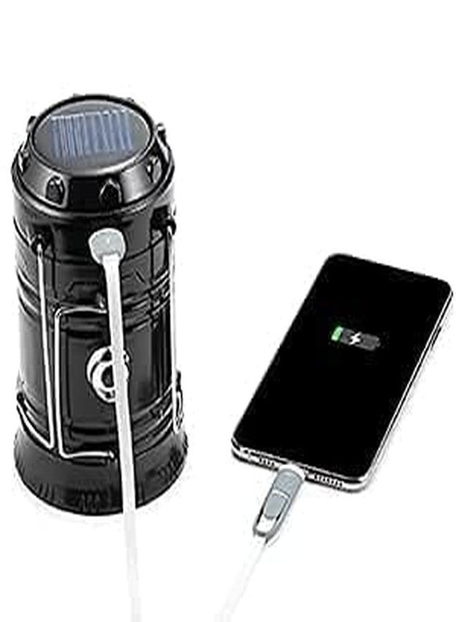PREZONE Rechargeable Solar & Charging LED Lantern Torch Light, Portable Camping & Home Emergency Light, Assorted - Image 4