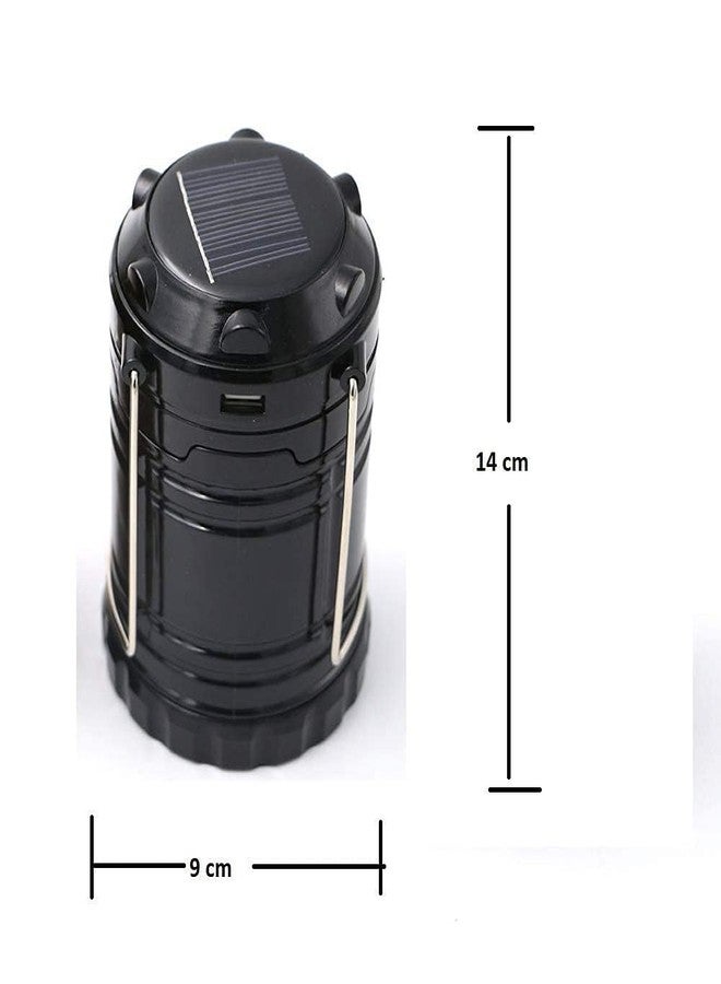 PREZONE Rechargeable Solar & Charging LED Lantern Torch Light, Portable Camping & Home Emergency Light, Assorted - Image 2