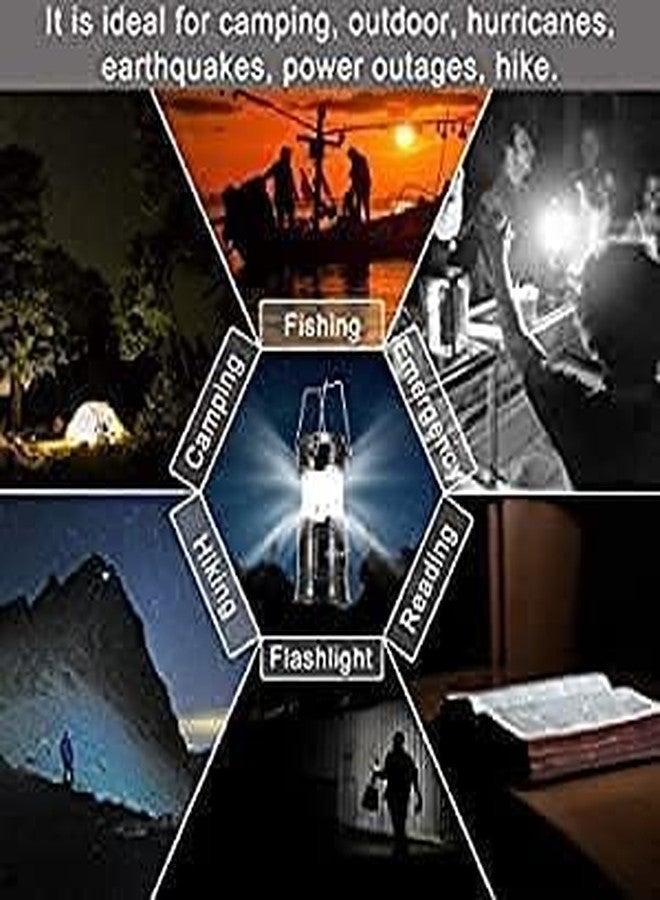 PREZONE Rechargeable Solar & Charging LED Lantern Torch Light, Portable Camping & Home Emergency Light, Assorted - Image 3