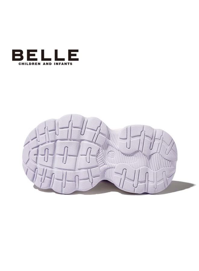 Belle Kids Sandals Summer Closed-toe Sports Beach Shoes Girls Princess Soft Sole First Walkers Purple Size 27 - Image 4