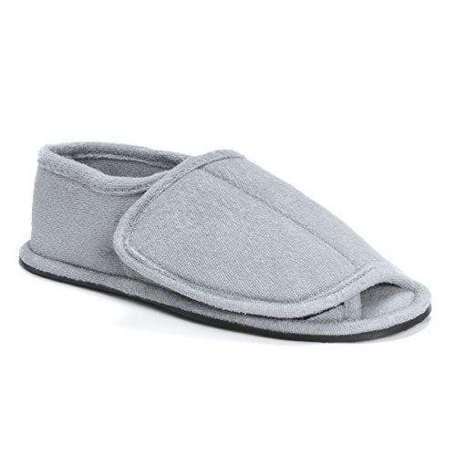 MUK LUKS® Men's Velcro Open Toe Slippers - Image 1