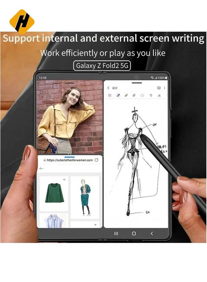 HuHa SAMSUNG Galaxy S Pen Fold Edition, Slim 1.5mm Pen Tip, 4,096 Pressure Levels, Included Carry Storage Pouch, Compatible Galaxy Z Fold 3 - Image 1