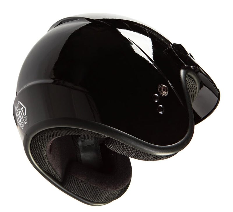 GMAX Youth OF-2Y Open Face Helmet (Black, Youth Small) - FMVSS 218 Approved - Image 4