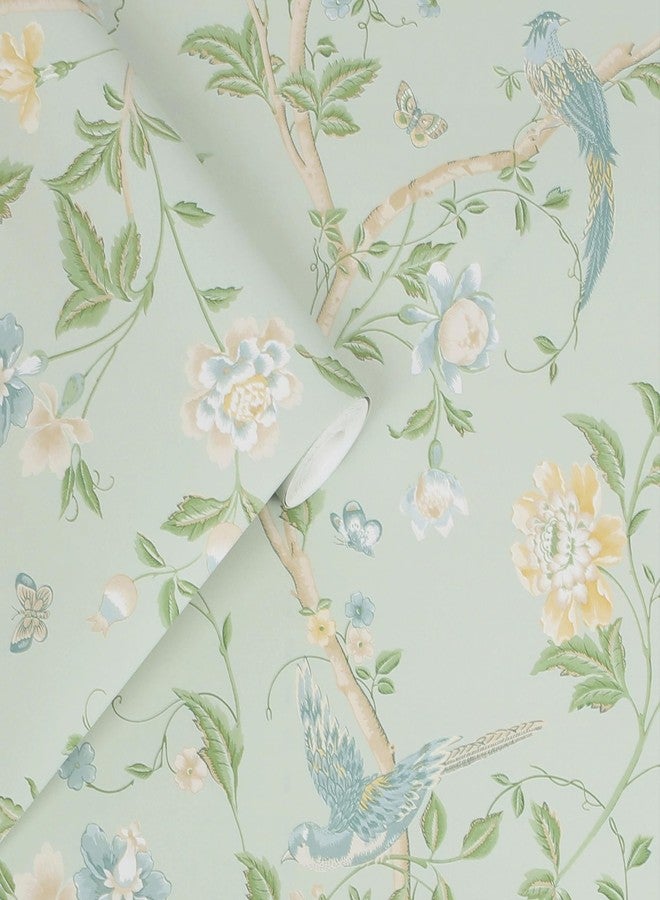 Laura Ashley Summer Palace Eau de Nil Wallpaper - Image 3