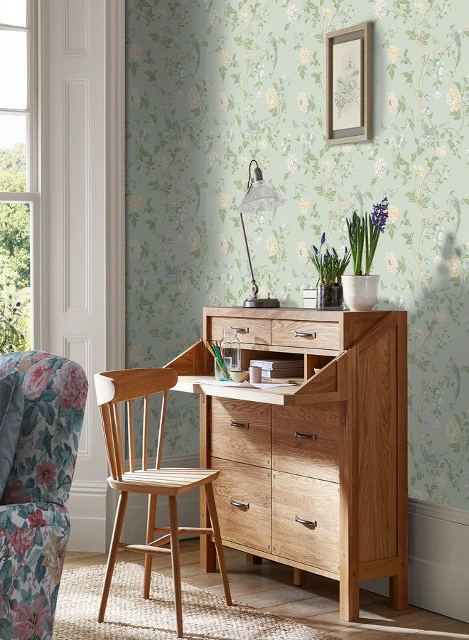 Laura Ashley Summer Palace Eau de Nil Wallpaper - Image 2