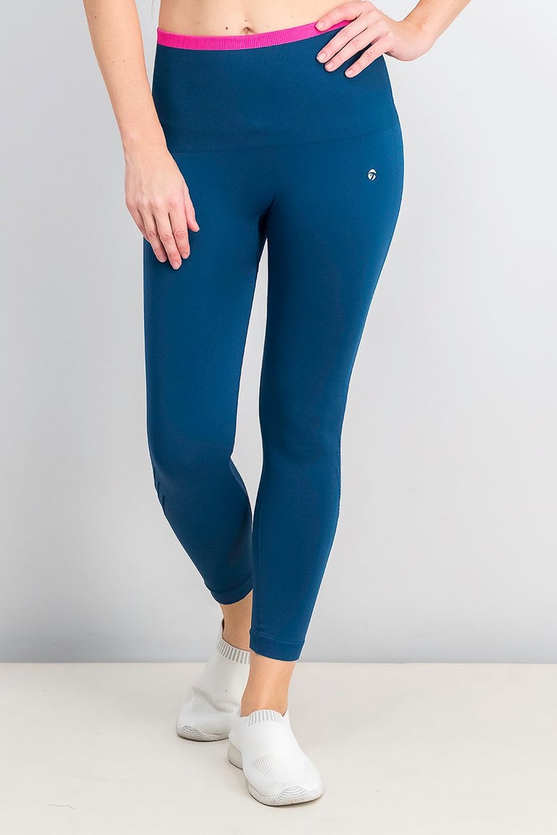 Tchibo Women Sportswear Fit Training Leggings, Teal - Image 1