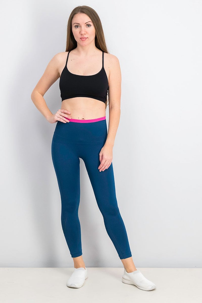 Tchibo Women Sportswear Fit Training Leggings, Teal - Image 2