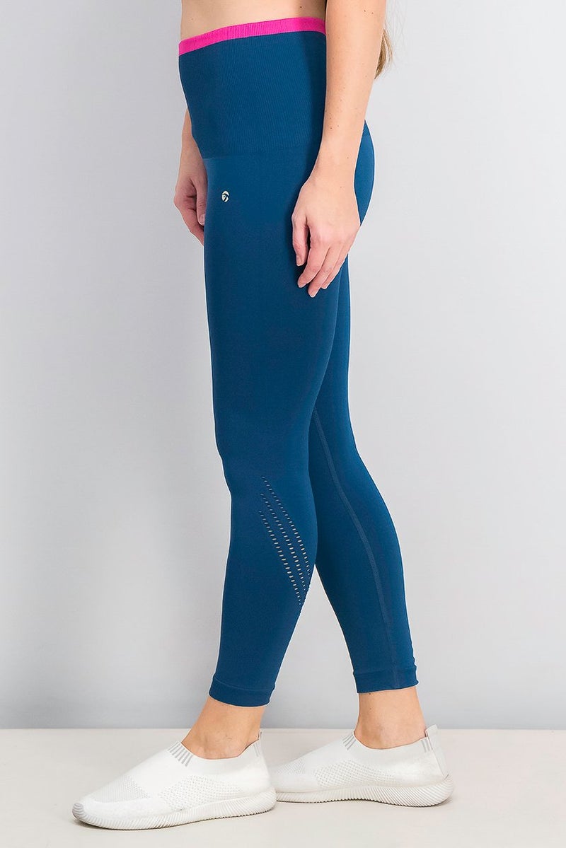Tchibo Women Sportswear Fit Training Leggings, Teal - Image 4