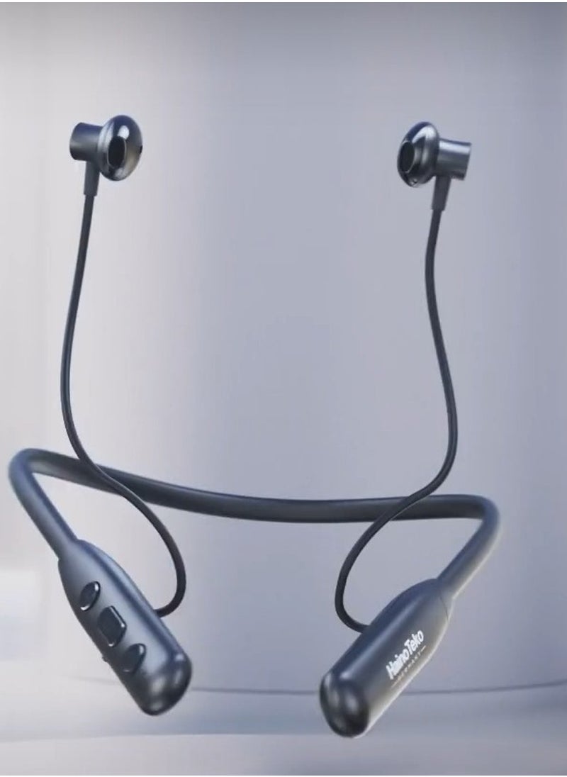 Haino Teko - Haino Teko Germany HN40 Neckband Wireless Earphone With Super Clear Mic and High Bass Sound Quality Black - Image 1