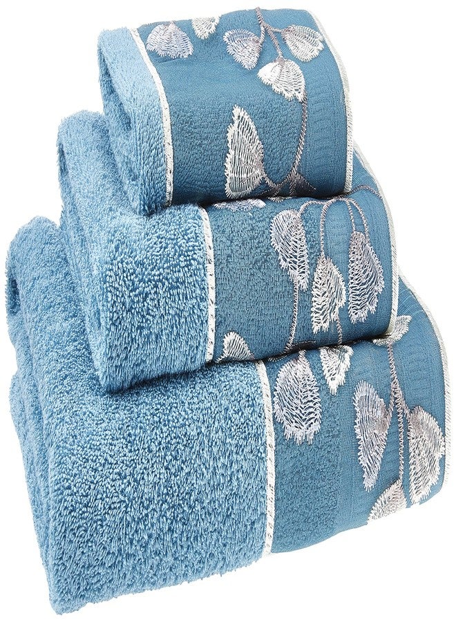 Popular Bath 3PC Towel Set Capri, Slate Blue - Image 1