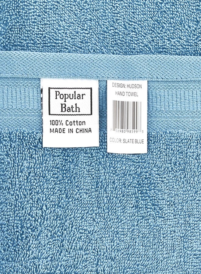 Popular Bath 3PC Towel Set Capri, Slate Blue - Image 3