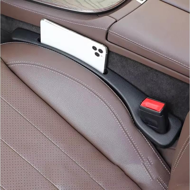 AutoBizarre 2 in 1 Car Gap Cushion Center Console Gap Filler Seat Pad Seat Side Cushion Organizer with Mobile Holder - Set of 2 pcs - Image 4