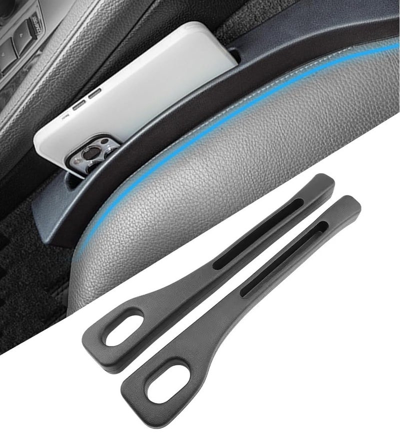 AutoBizarre 2 in 1 Car Gap Cushion Center Console Gap Filler Seat Pad Seat Side Cushion Organizer with Mobile Holder - Set of 2 pcs - Image 1